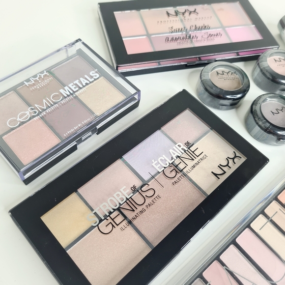 NYX + ChiChi Eyeshadow Blush Highlight Makeup Palettes - EXCELLENT CONDITION - Picture 2 of 8